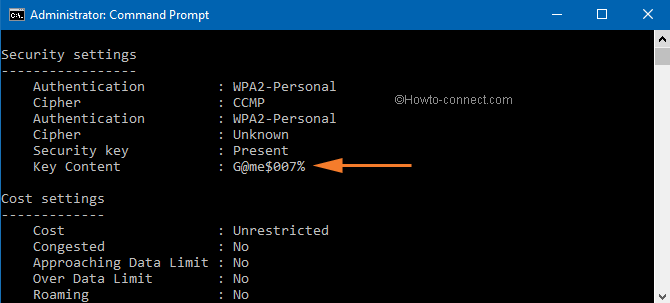 Recover WiFi Password on Windows 10