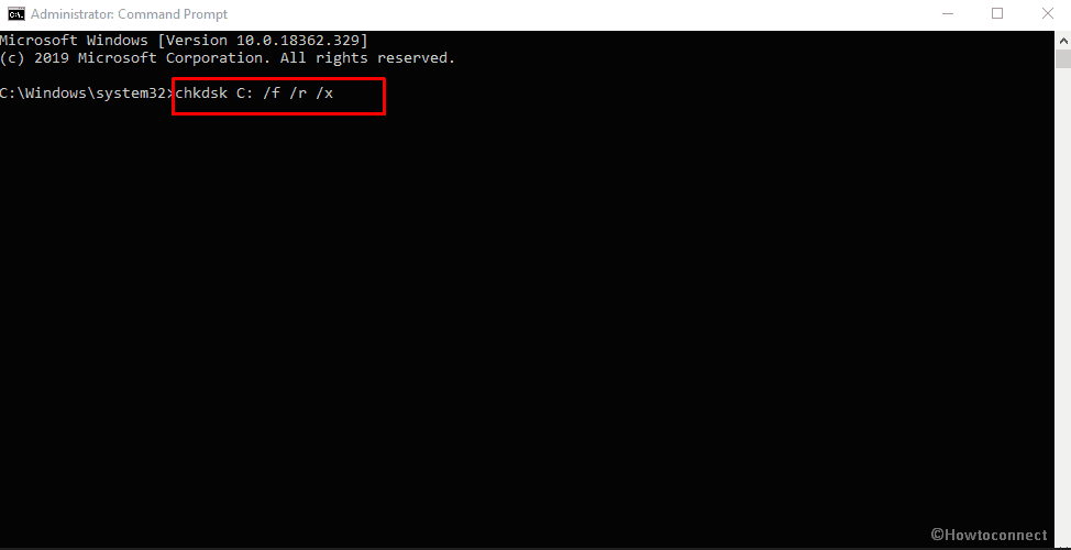 LIVE SYSTEM DUMP - run chkdsk scan