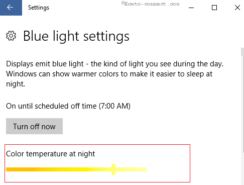 Lower Night Light on Windows 10 image 6