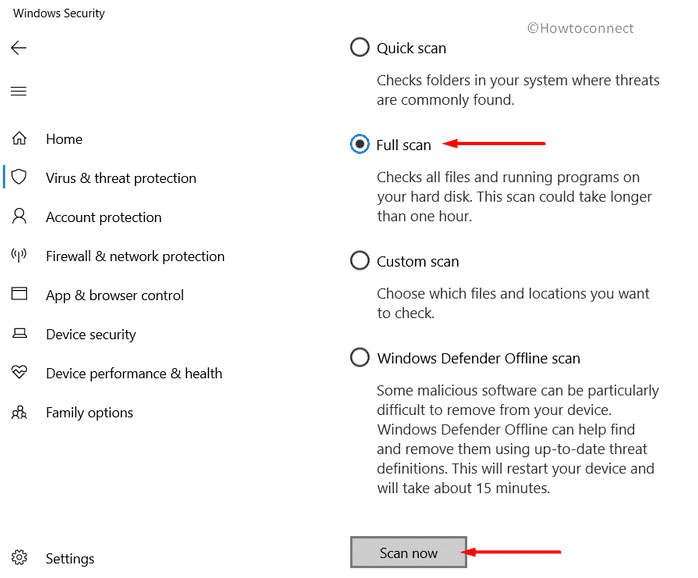 MANUALLY INITIATED POWER BUTTON HOLD - Windows 10 full scan