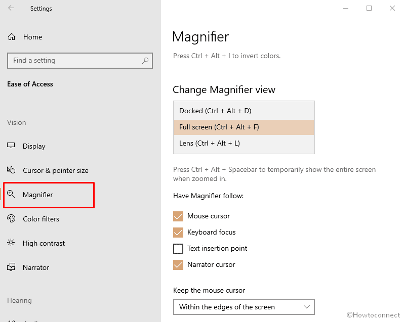 Magnifier Windows 10 October-2018 Update