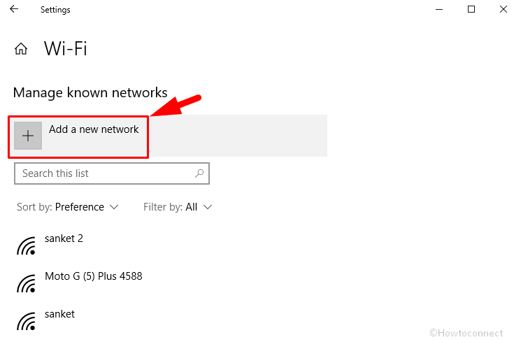 Manage Known Networks Windows 10 image 3