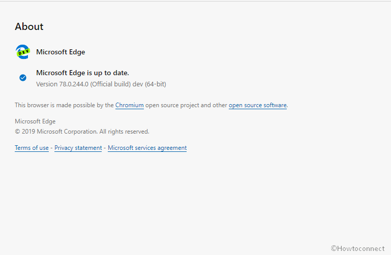 Microsoft Edge Dev 78.0.244.0