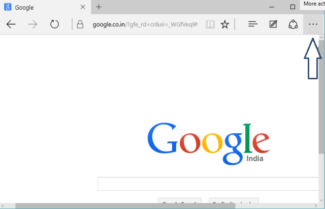 More actions symbol in Microsoft Edge