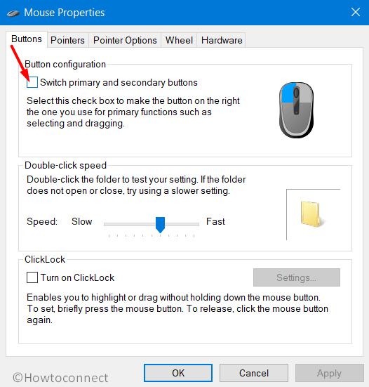Mouse Buttons Reversed Windows 10 Pic 2