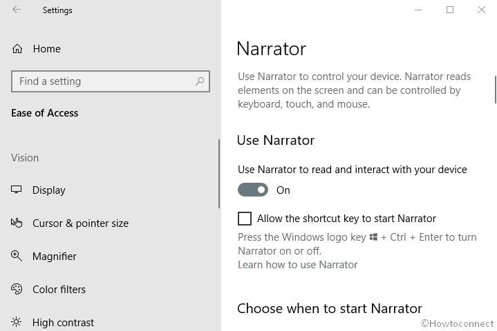 Narrator Keyboard Shortcuts Hotkeys in Windows 10