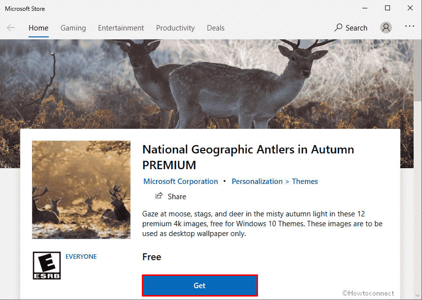 National Geographic Antlers in Autumn PREMIUM Windows 10 Theme [Download]