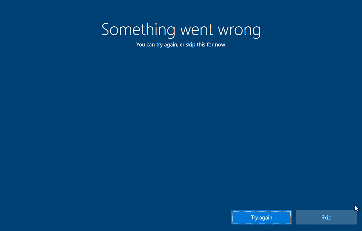 OOBE Error in Windows 10 Pic 1