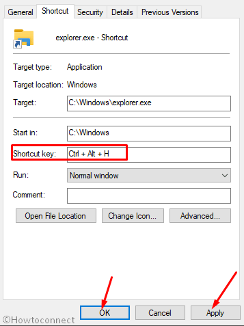 Open File Explorer in Windows 10 using shortcut key