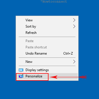 Open Windows Settings personalize