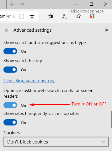 Optimize Taskbar Web Search Results for Screen Readers in Microsoft Edge Pic 4