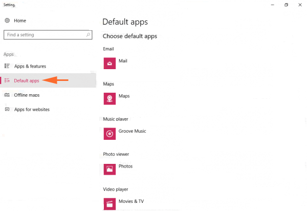 Organize Apps Settings in Windows 10 image 3