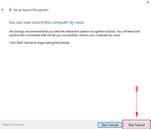 Organize Speech Recognition in Windows 10 image 10