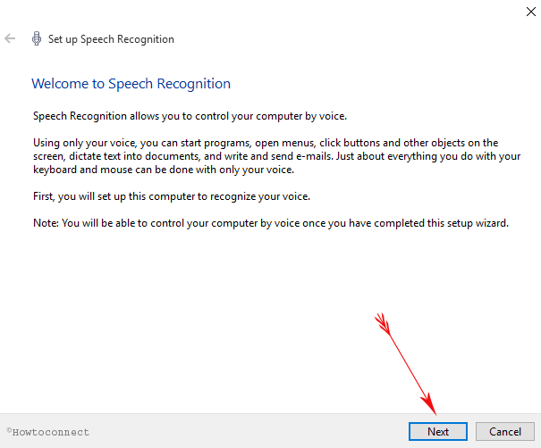 Organize Speech Recognition in Windows 10 image 2