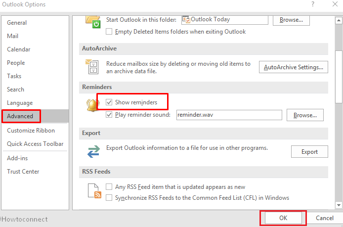 Outlook Reminders not Popping up in Front image 3