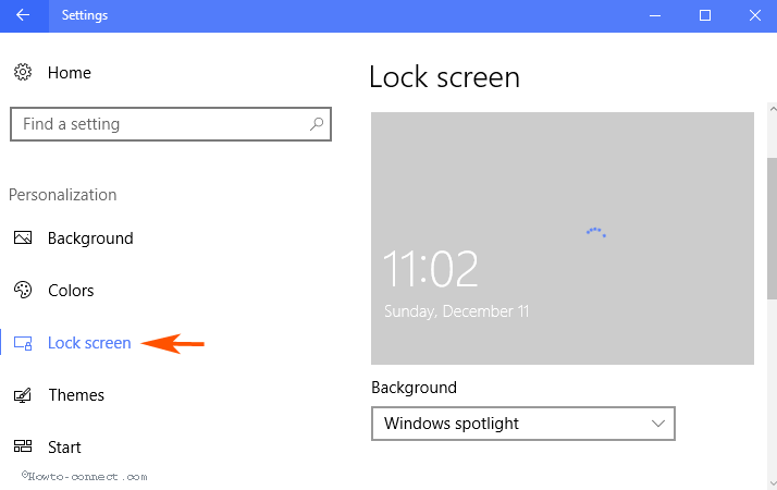 Personalize Lock Screen in windows 10 image 3