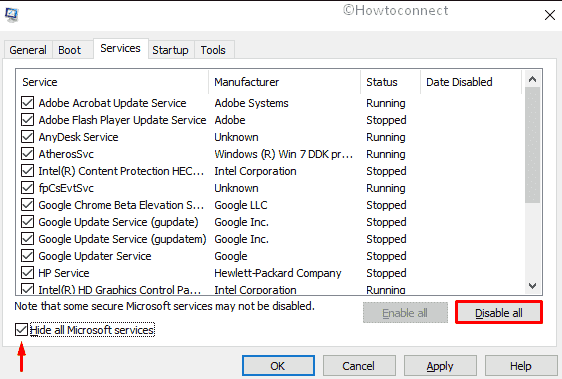 Potential Windows Update Database Error detected-disable third-party services