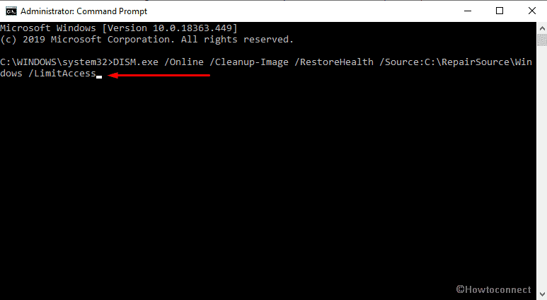 Potential Windows Update Database Error detected-run DISM command line
