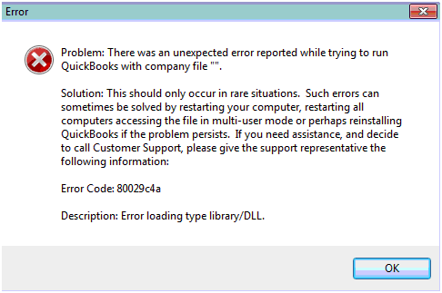QuickBooks Error Code 80029c4a Photo 1