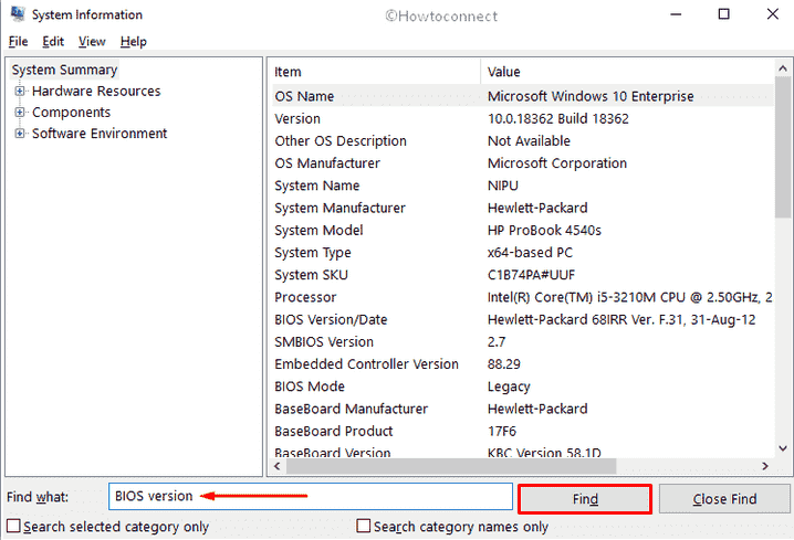 RESOURCE OWNER POINTER INVALID - Check BIOS version for updating the same