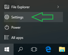 Renovated Start Menu displays Settings app