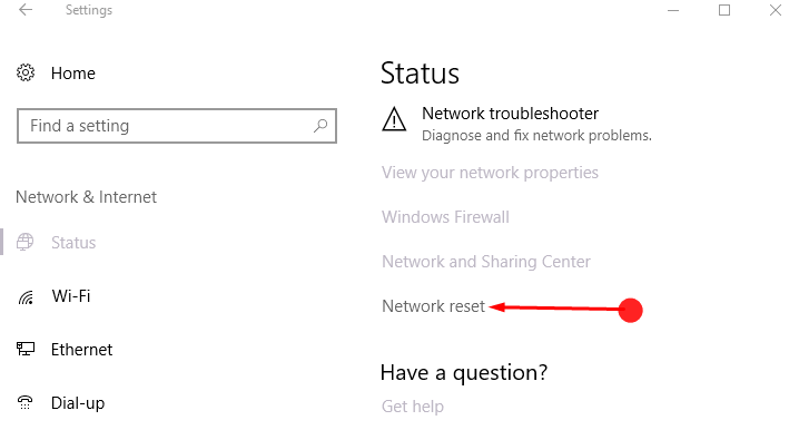 Reset Network Settings to Default in Windows 10 image 2