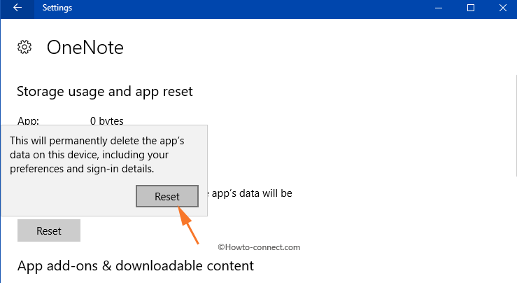 Reset OneNote in Windows 10 Picture 6
