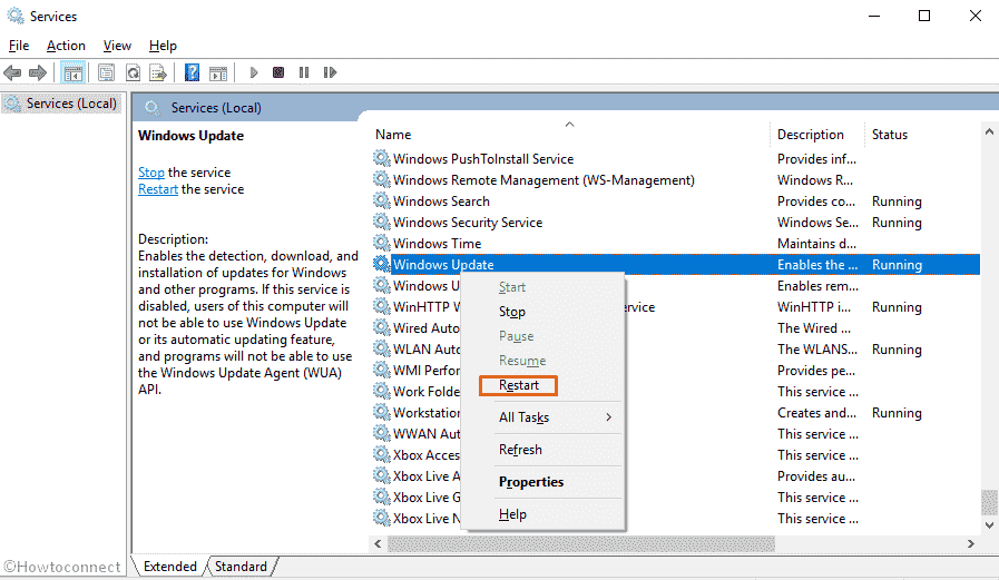 Restart Windows Update Service in Windows 11 or 10 image 2