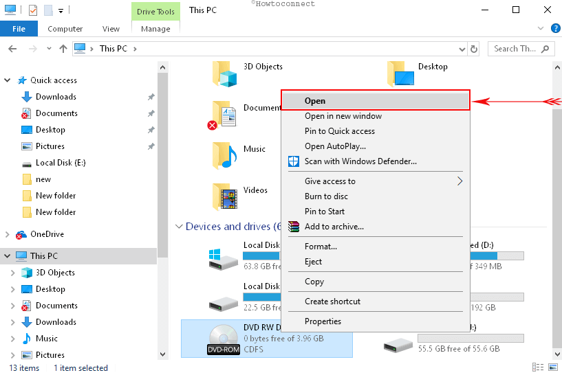 Run a CDDVD in Windows 10 image