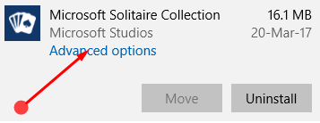 Save File Error in Microsoft Solitaire Collection on Windows 10 image 3