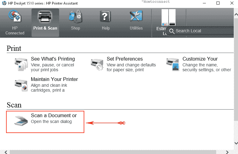 Scan Using Printer or Scanner in Windows 10 using the manufacturer's built-in software image 1