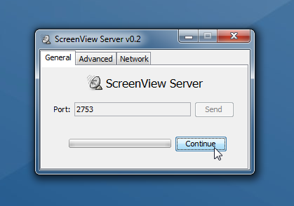 screen viewer server application