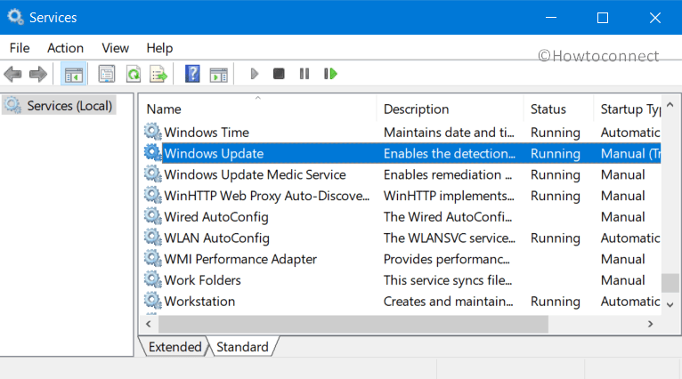 Services manager console in Windows 11 or 10 Pic 3