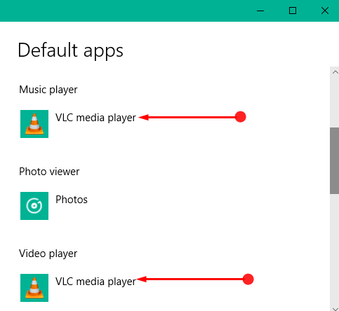 Set VLC as Default Media Player in Windows 10 Pics 5