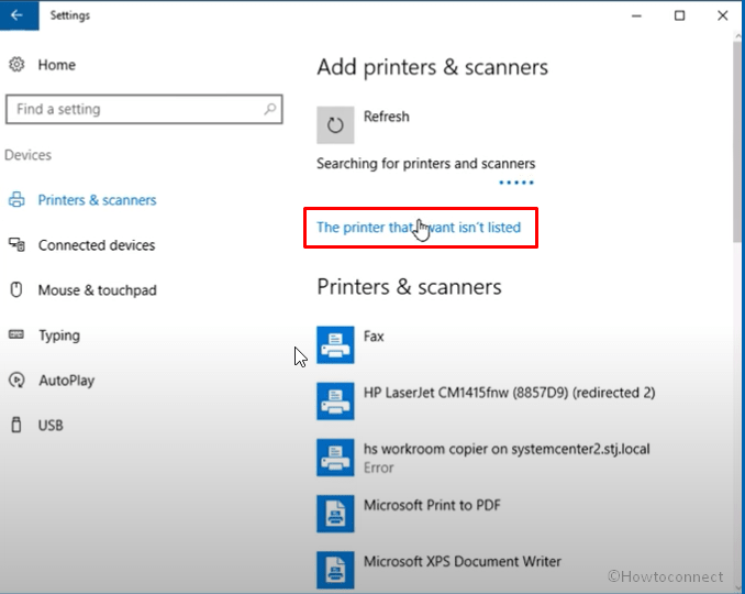 Set static IP address for the printer