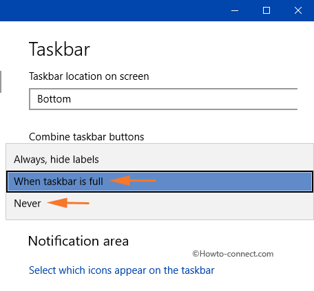 Show or Hide Labels on Taskbar Windows 10 Image 3