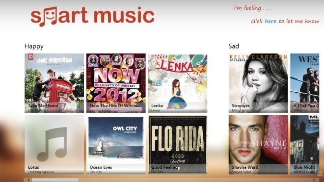 smart music app main interface