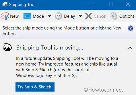 Snipping Tool in Windows 10 Pic 6