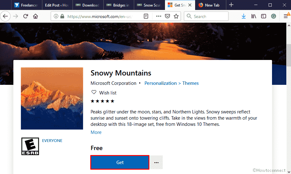 Snowy Mountains Theme for Windows 10 [Download] image 1
