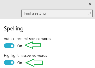 Customize Typing Settings in Windows 10