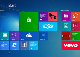 Start Screen of windows 8.1
