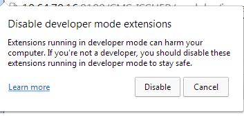 Stop Disable Developer Mode Extensions in Chrome Photos 1