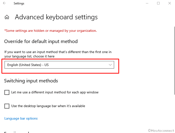 Stop Keyboard from Changing Language in Windows 10 image 3