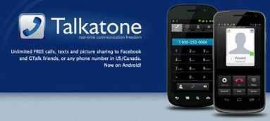 talkatone wifi calling app