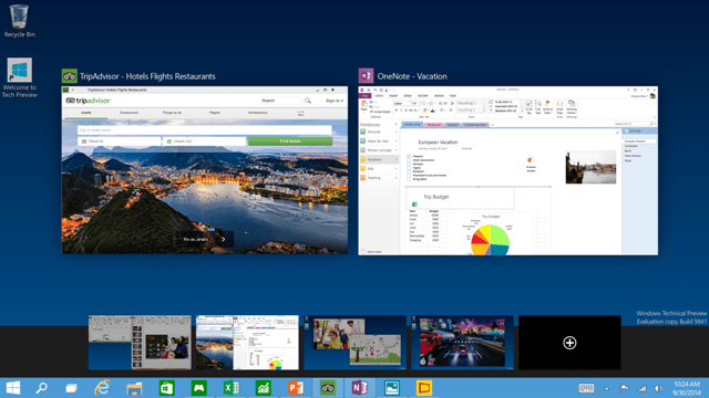 )Windows 10 - Start Menu Returns, Task View, Multi Desktop Enter
