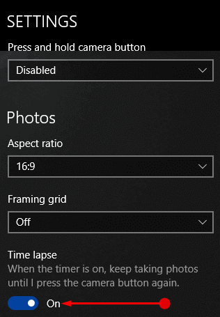 Time Lapse in Camera App on Windows 10 pics 2