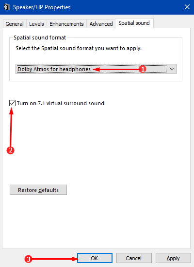 Turn on Spatial Sound for Headphones in Windows 10 picture 9