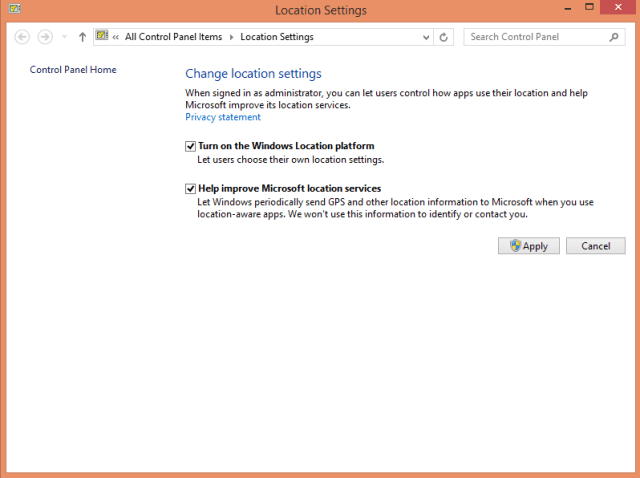 How to Configure Location Settings on Windows 8.1 - Tips