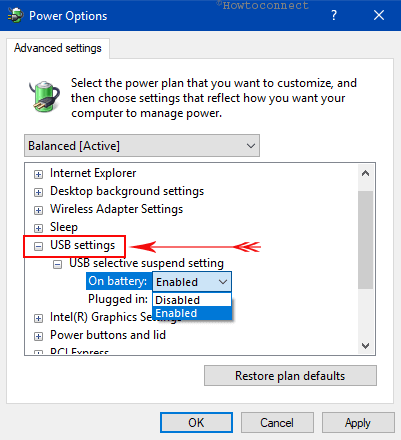 USB selective suspend settings Power Options Pic 10