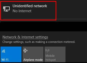 Unidentified Network LAN